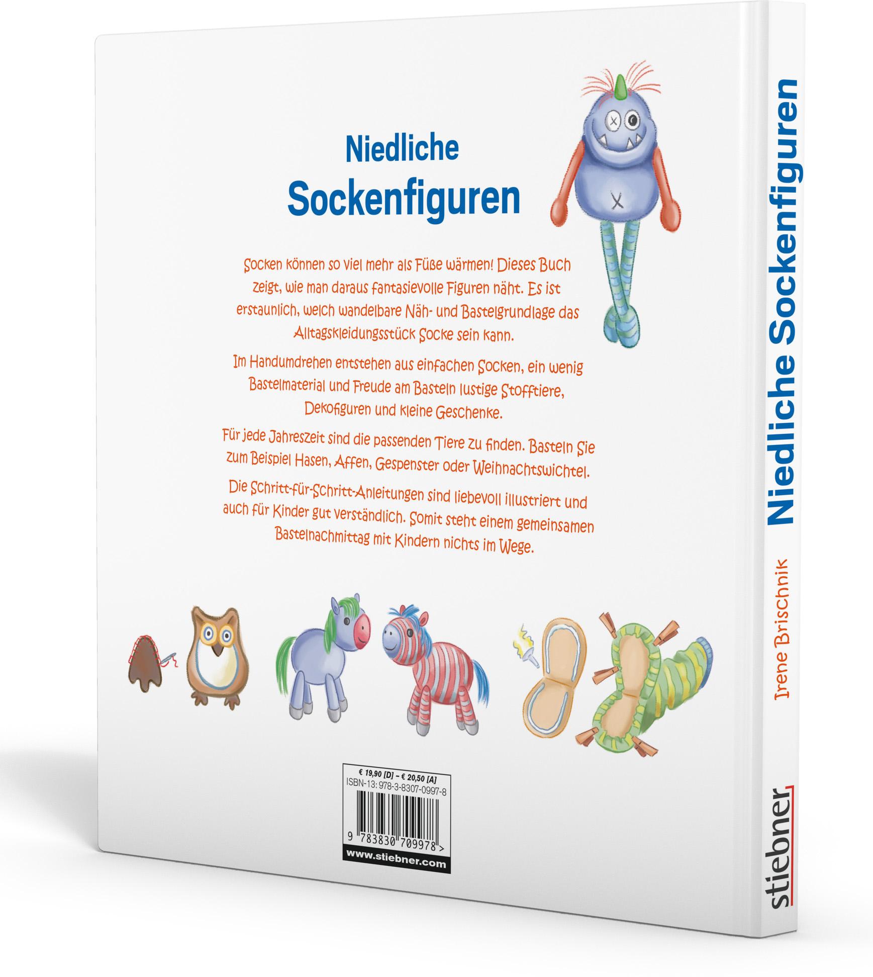Rückseitencover Niedliche Sockenfiguren