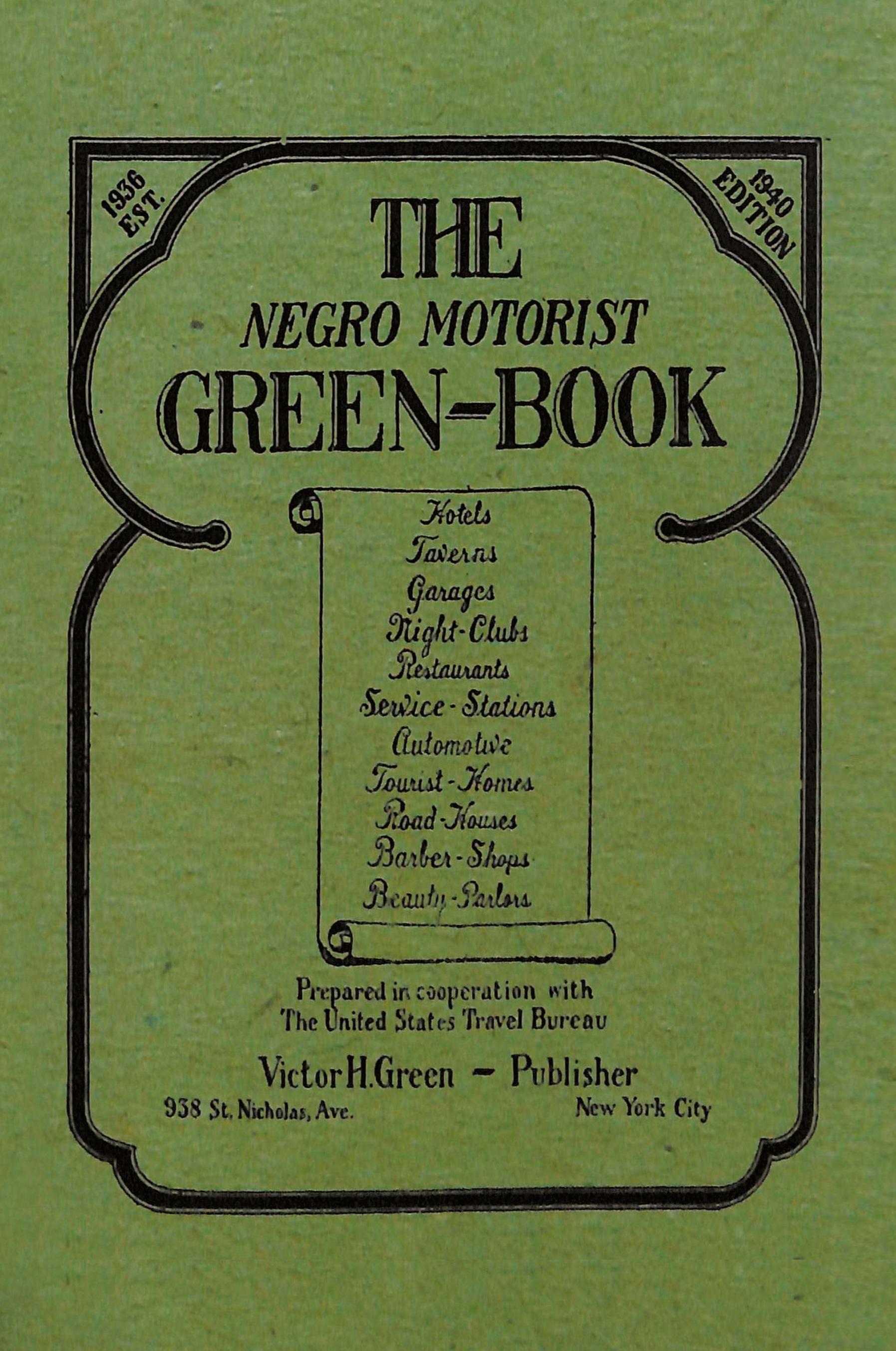 Vorderes Coverbild The Negro Motorist Green-Book