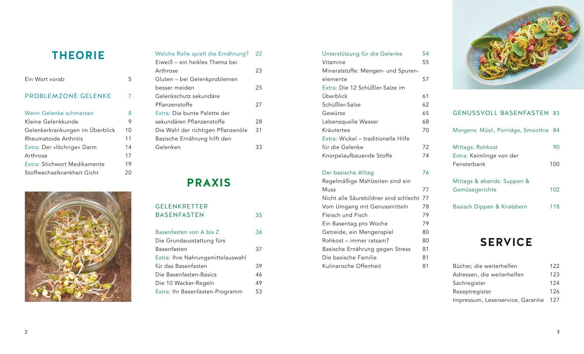 Beispielinhalt (Bild) Basenfasten für die Gelenke