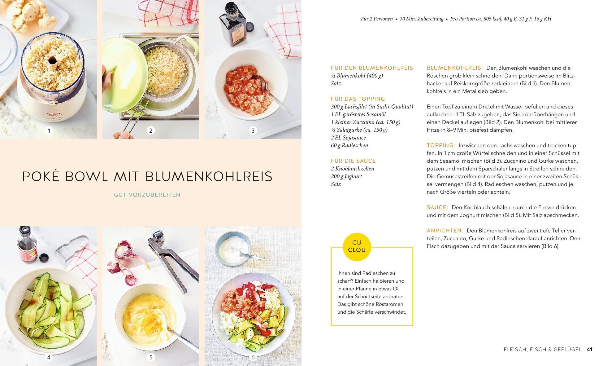 Beispielinhalt (Bild) Expresskochen Low Carb