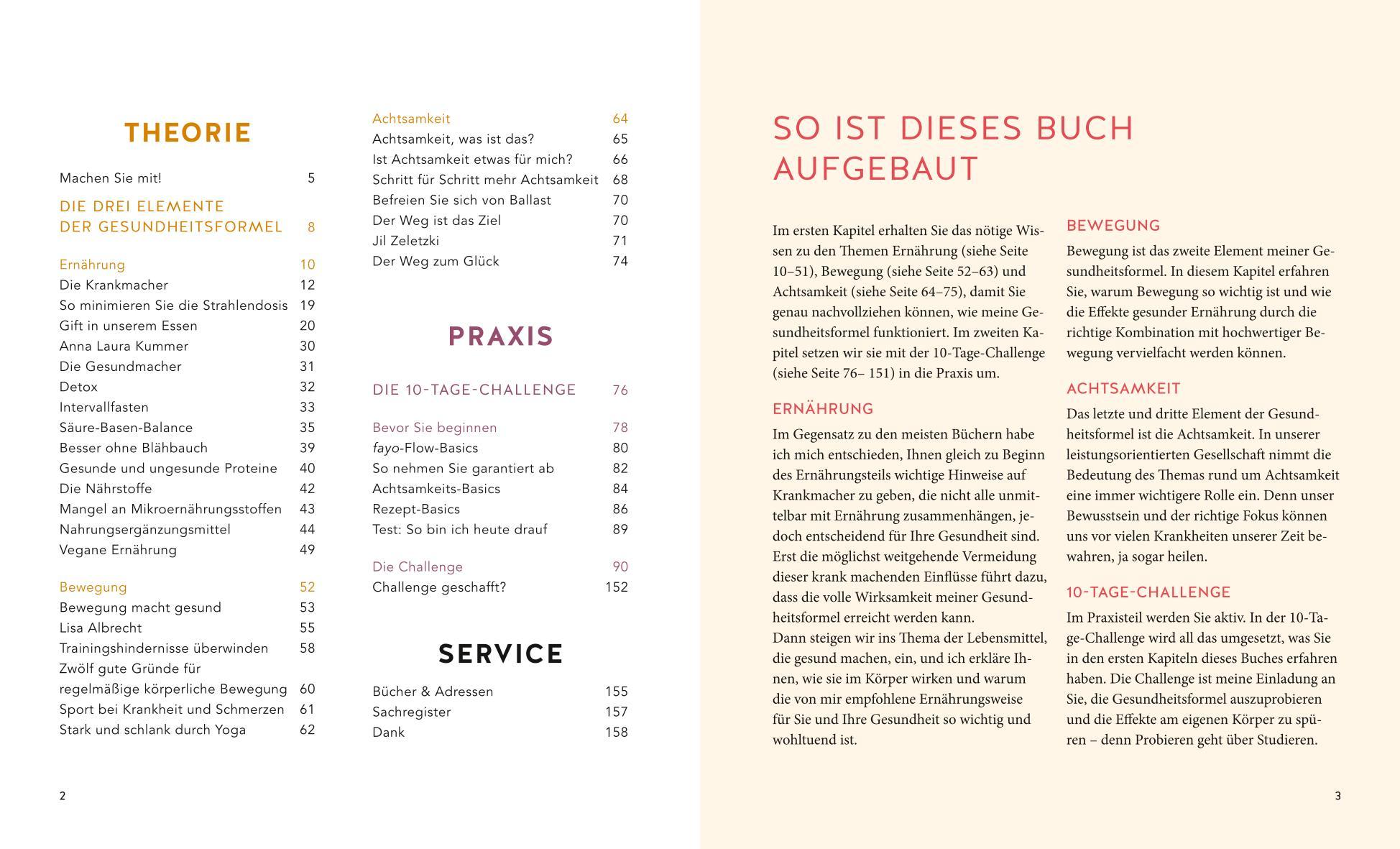 Beispielinhalt (Bild) Meine Gesundheitsformel - Gesund, schlank, glücklich