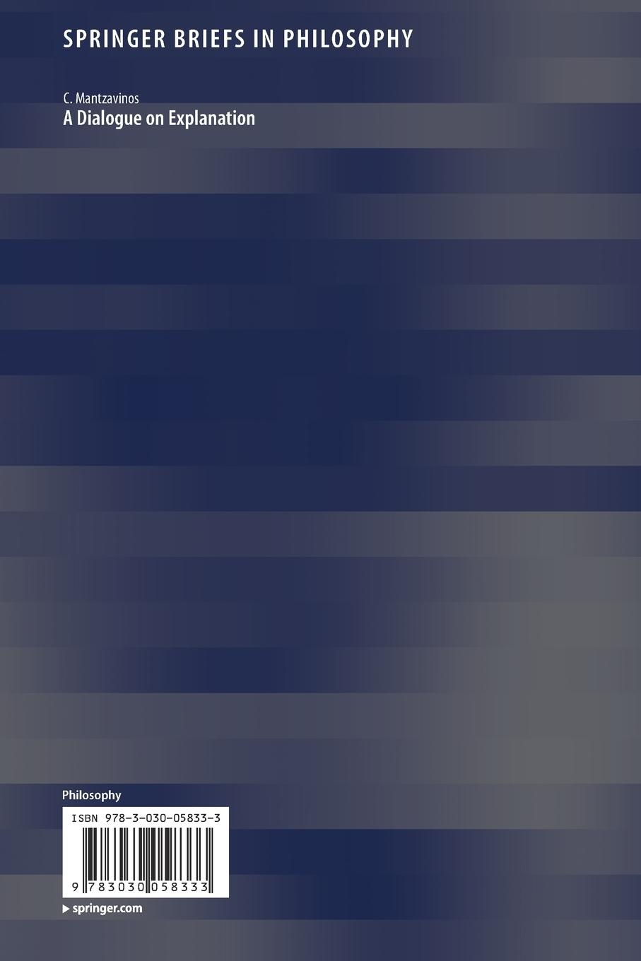 Rückseitencover A Dialogue on Explanation