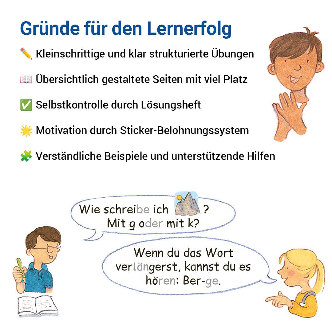 Beispielinhalt (Bild) Das Förderheft Deutsch 4