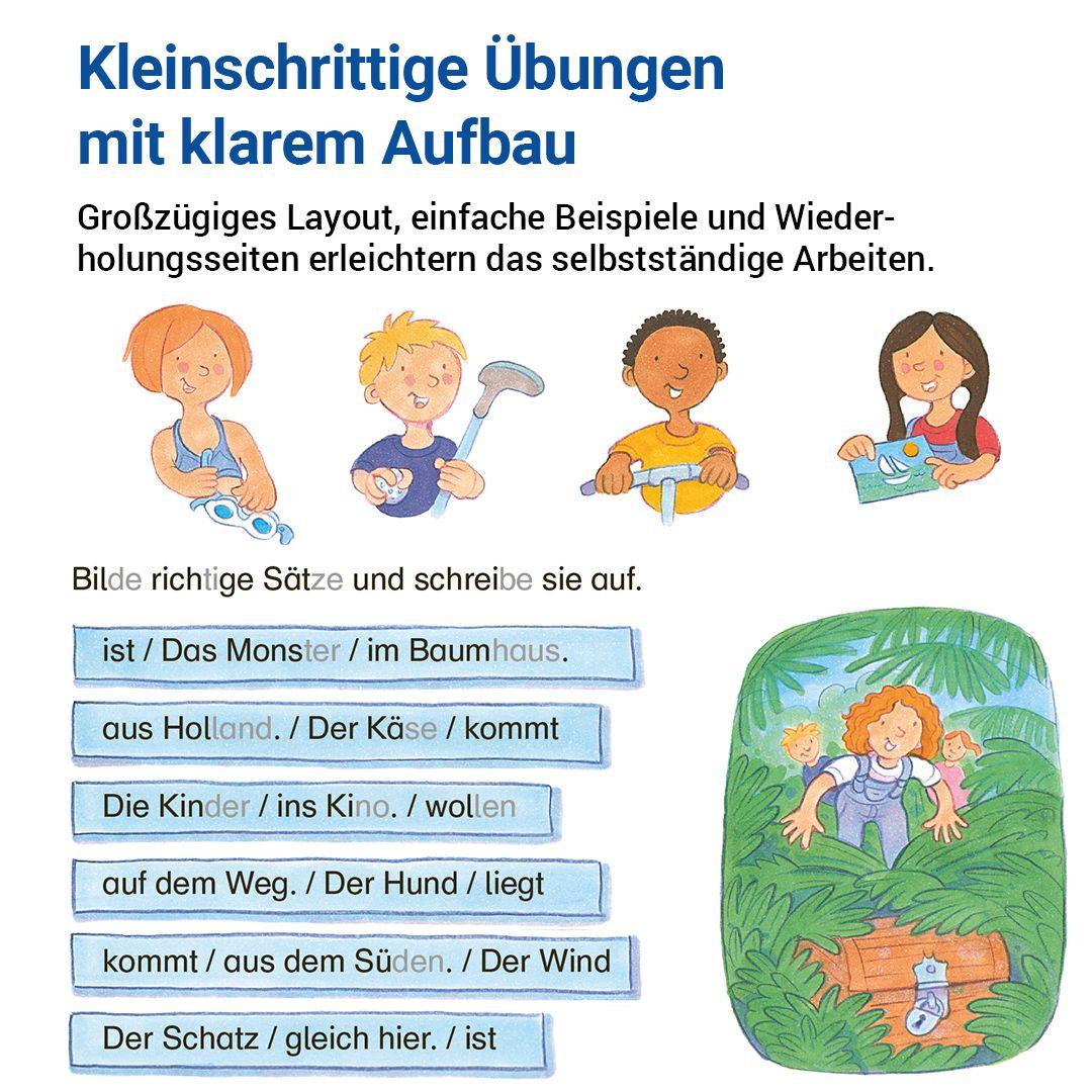 Beispielinhalt (Bild) Das Förderheft Deutsch 4