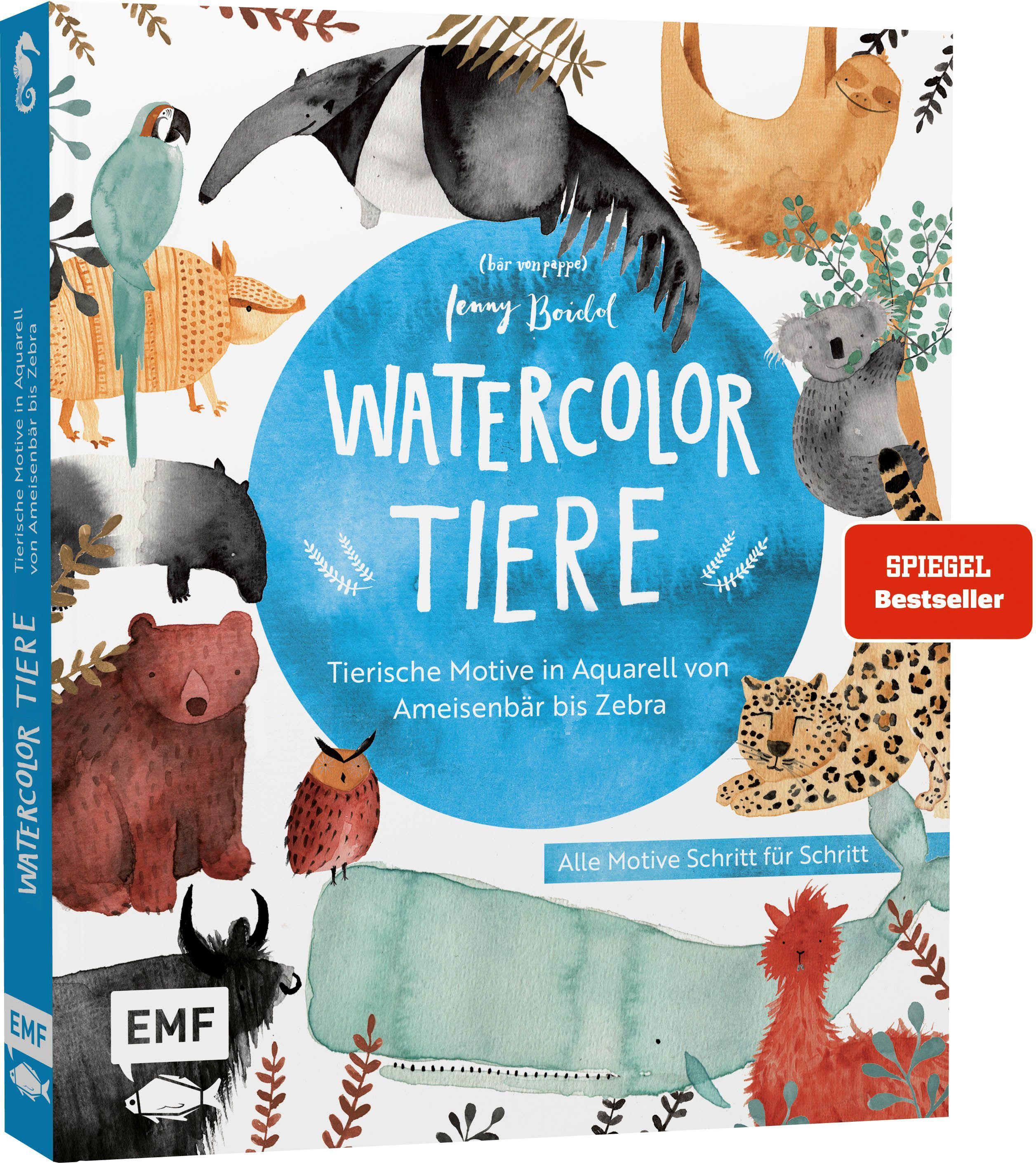 Vorderes Coverbild Watercolor-Tiere