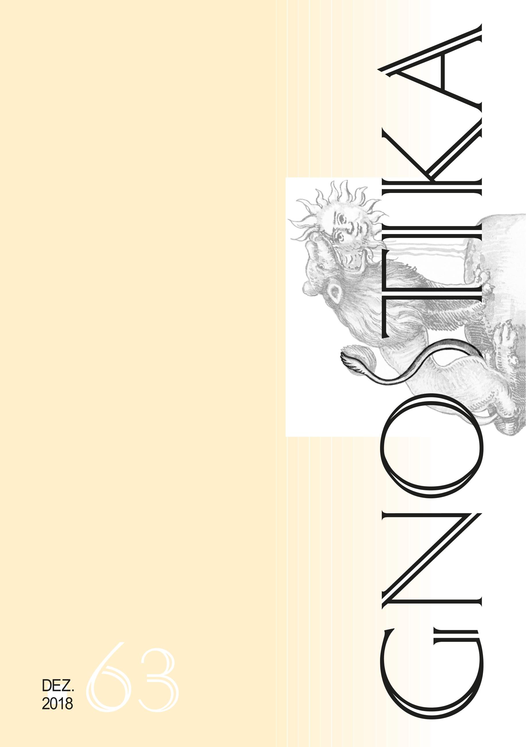 Vorderes Coverbild Gnostika 63