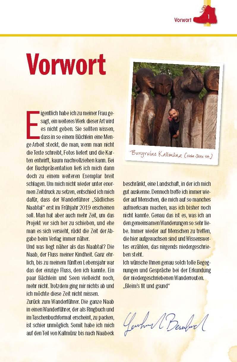 Beispielinhalt (Bild) Wanderführer südliches Naabtal