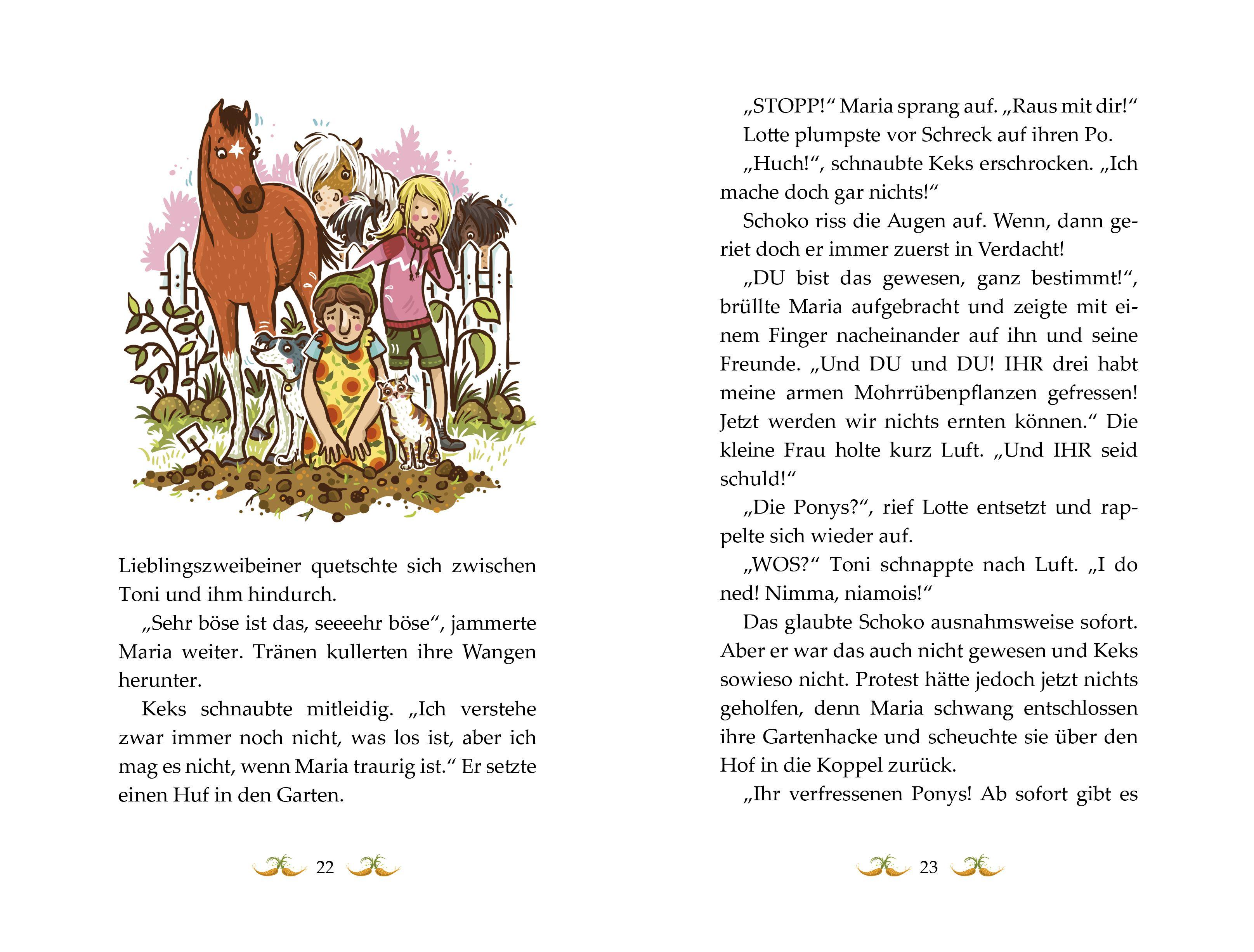 Beispielinhalt (Bild) Die Haferhorde 12 - Jetzt geht's um die Möhre!