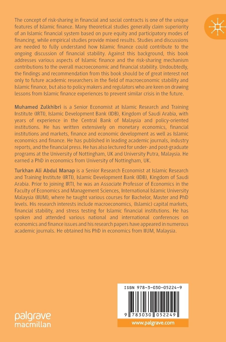 Rückseitencover Islamic Finance, Risk-Sharing and Macroeconomic Stability