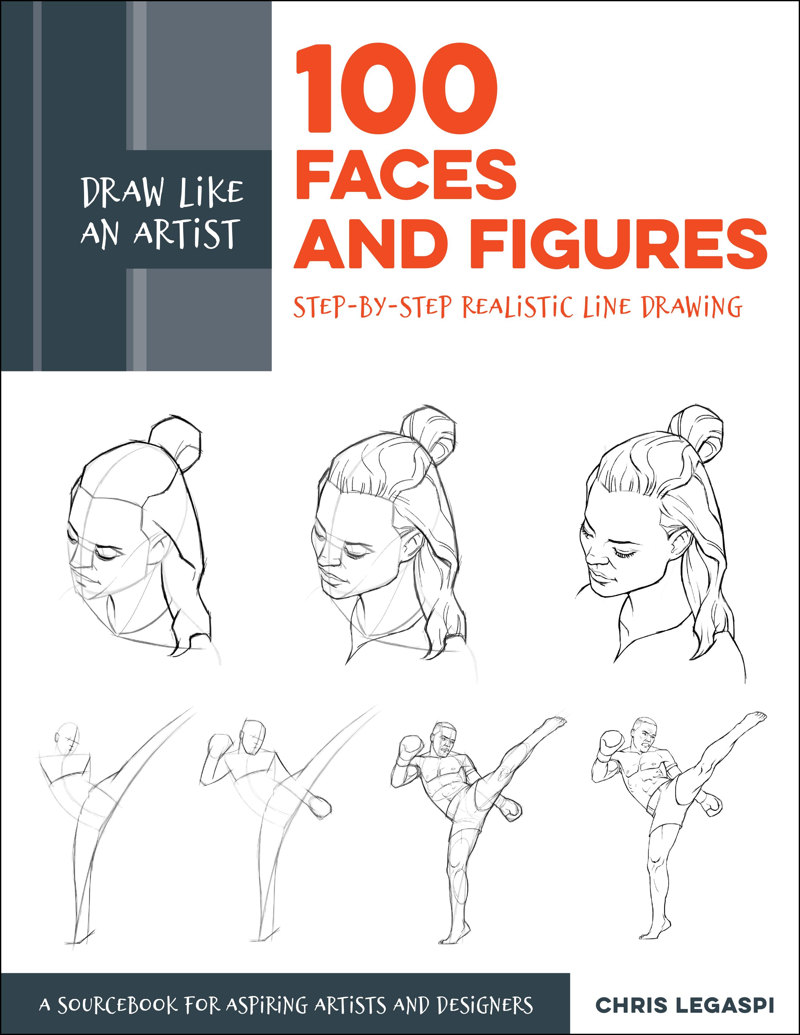 Vorderes Coverbild Draw Like an Artist: 100 Faces and Figures