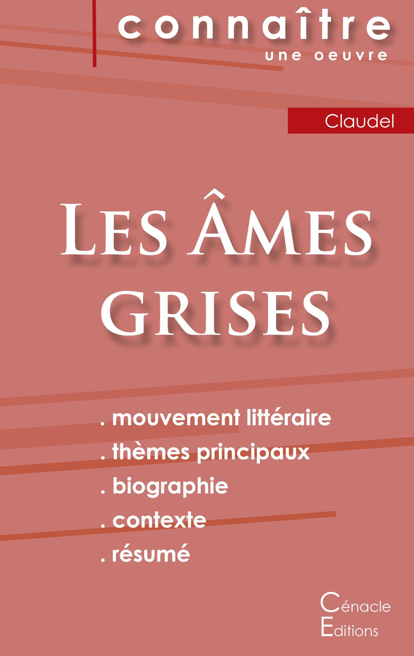 Vorderes Coverbild Fiche de lecture Les Âmes grises de Claudel (Analyse littéraire de référence et résumé complet)