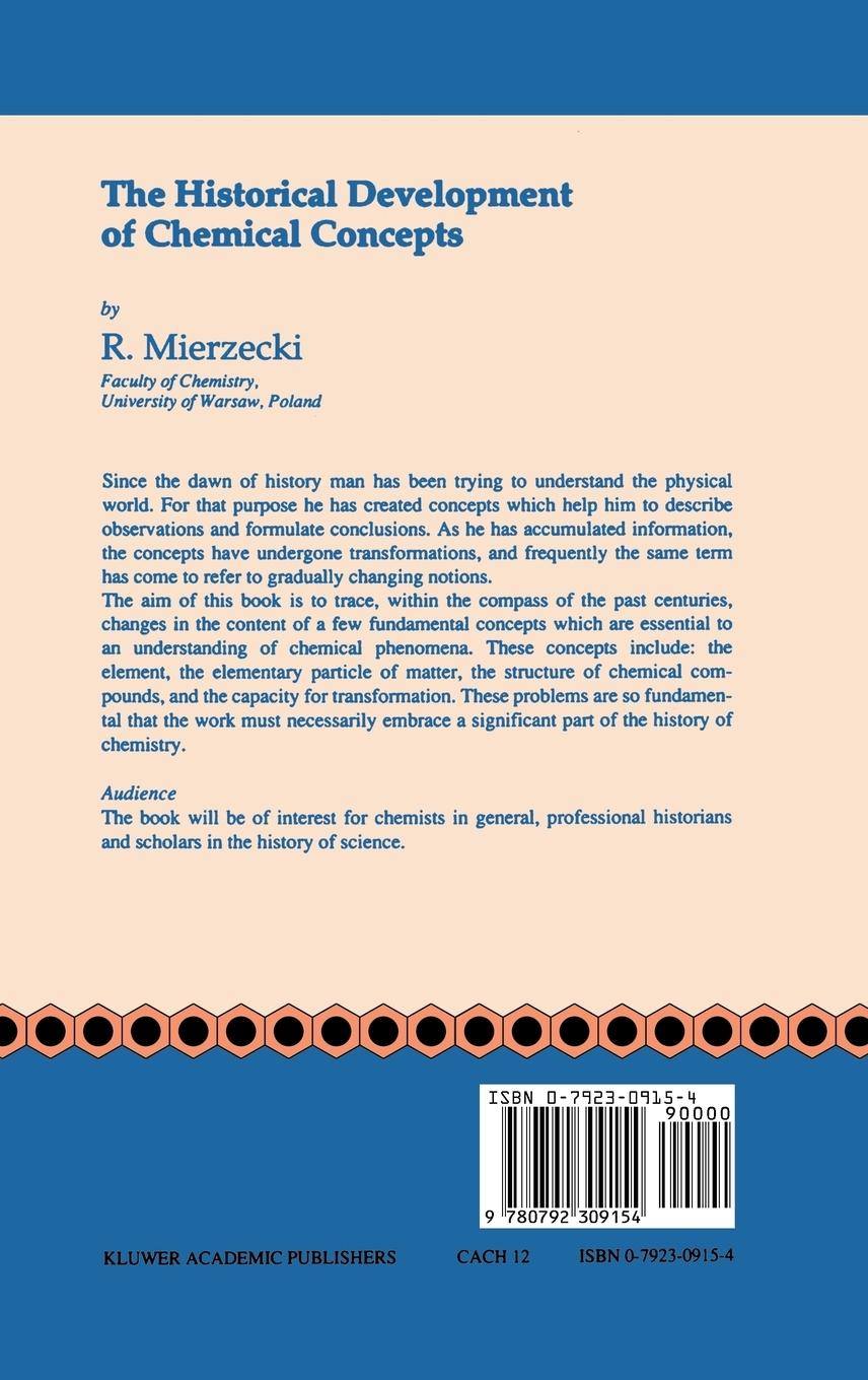 Rückseitencover The Historical Development of Chemical Concepts