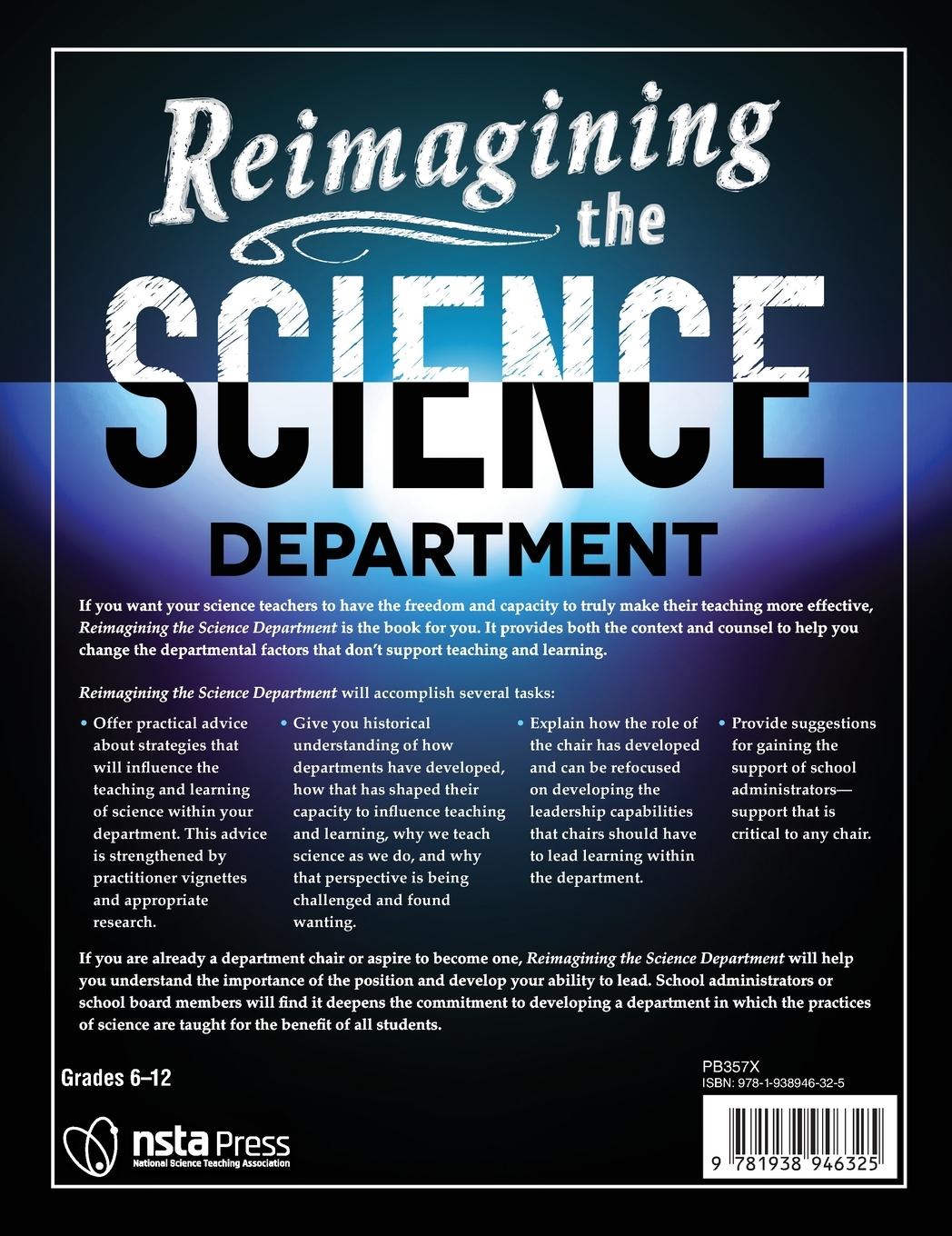 Rückseitencover Reimagining the Science Department