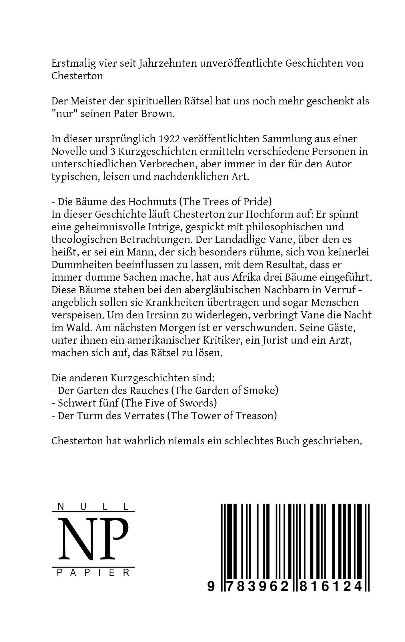 Rückseitencover Noch mehr Detektivgeschichten