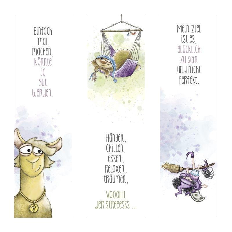 Beispielinhalt (Bild) Lesen ist Träumen mit offenen Augen (Lesezeichenblock)