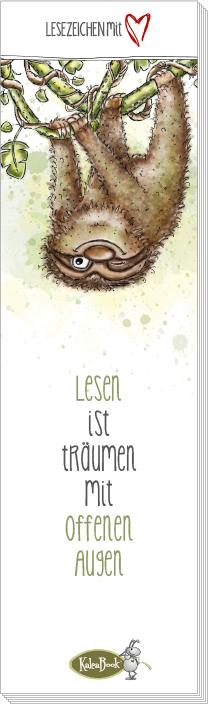 Vorderes Coverbild Lesen ist Träumen mit offenen Augen (Lesezeichenblock)