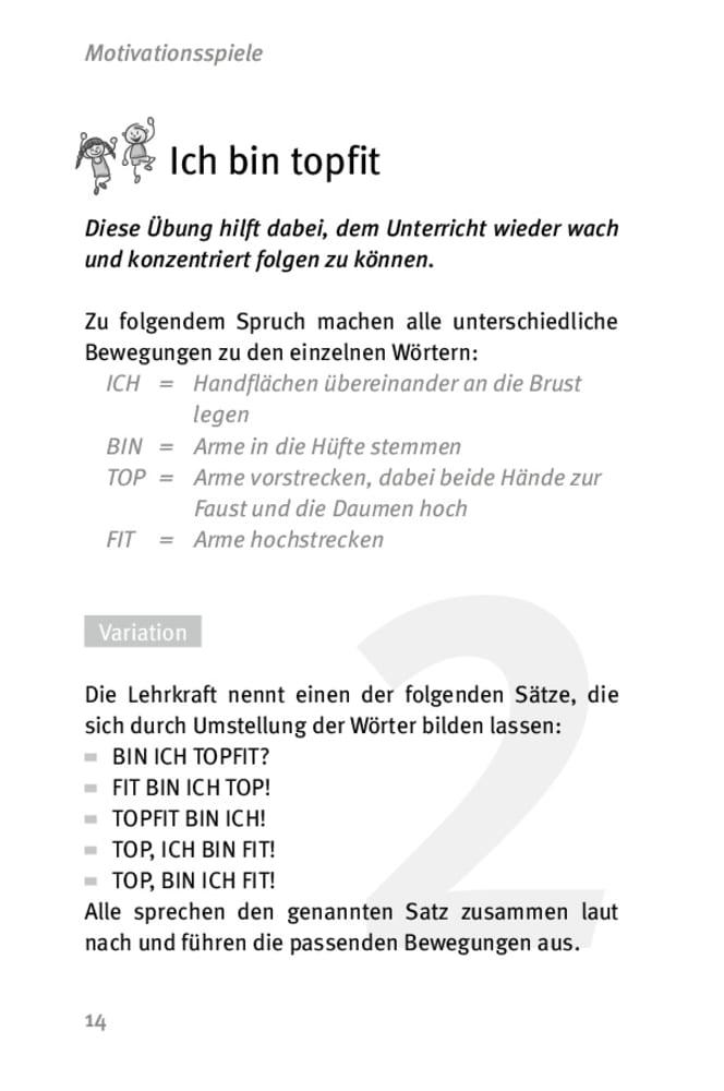 Beispielinhalt (Bild) Die 50 besten Spiele für die "Bewegte Schule"