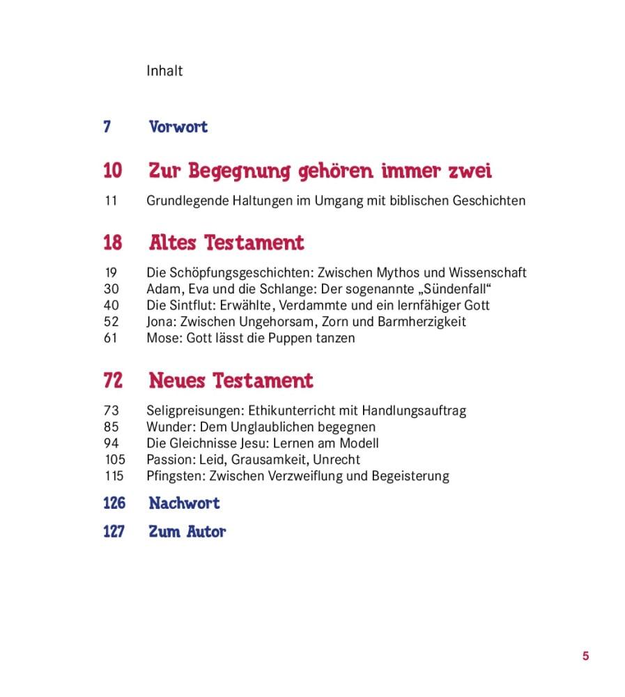 Beispielinhalt (Bild) Schwierige Geschichten in der Bibel