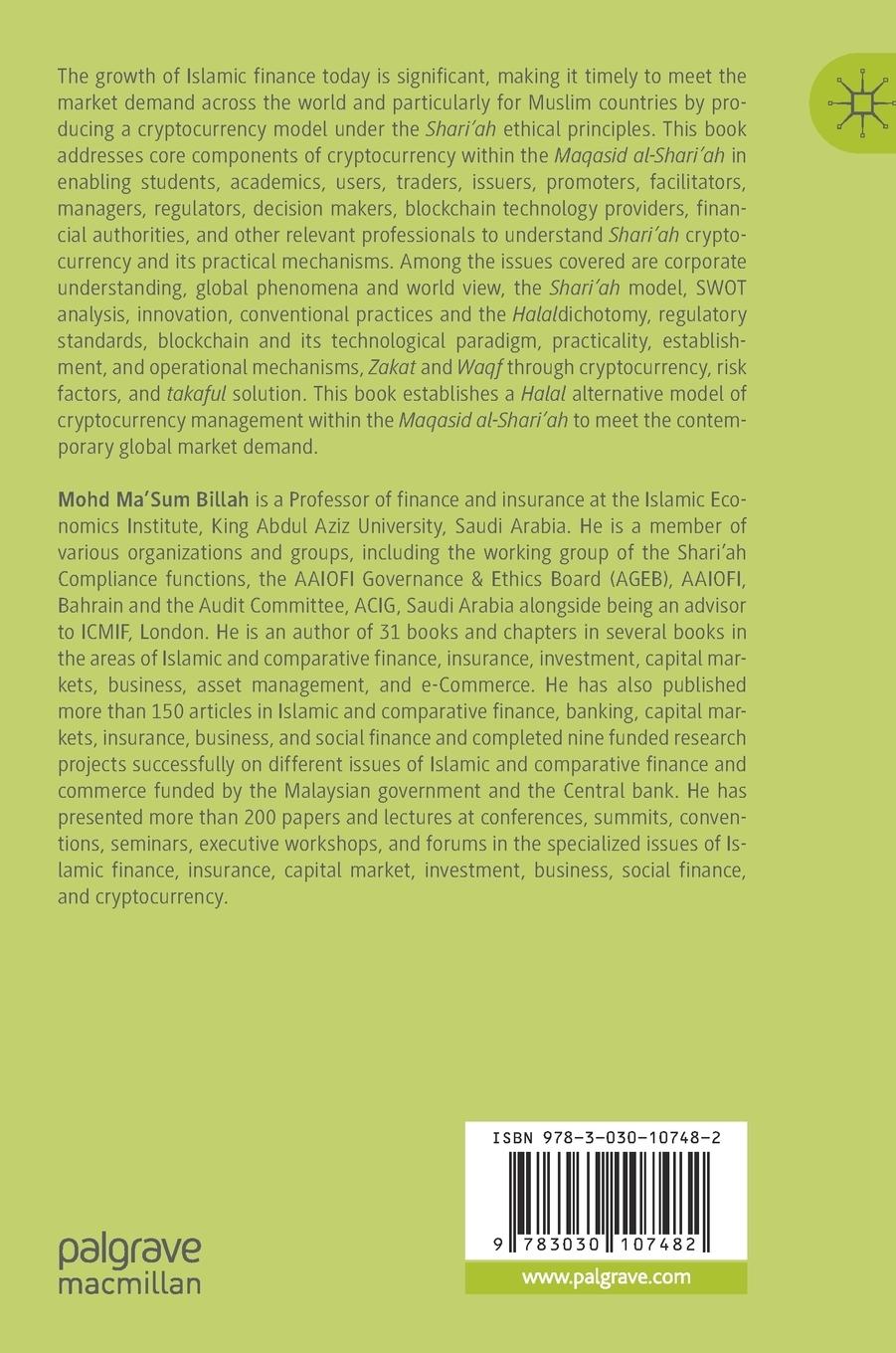 Rückseitencover Halal Cryptocurrency Management