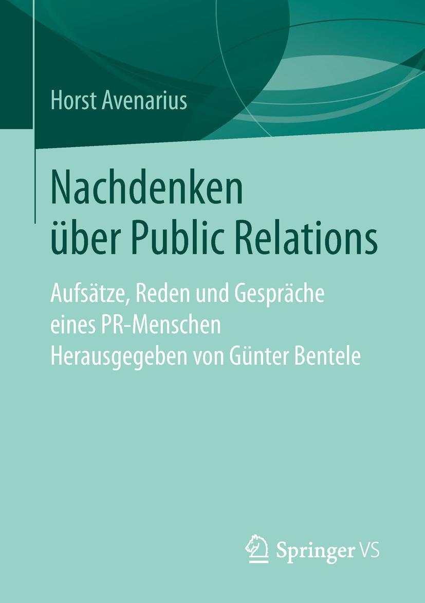 Vorderes Coverbild Nachdenken über Public Relations