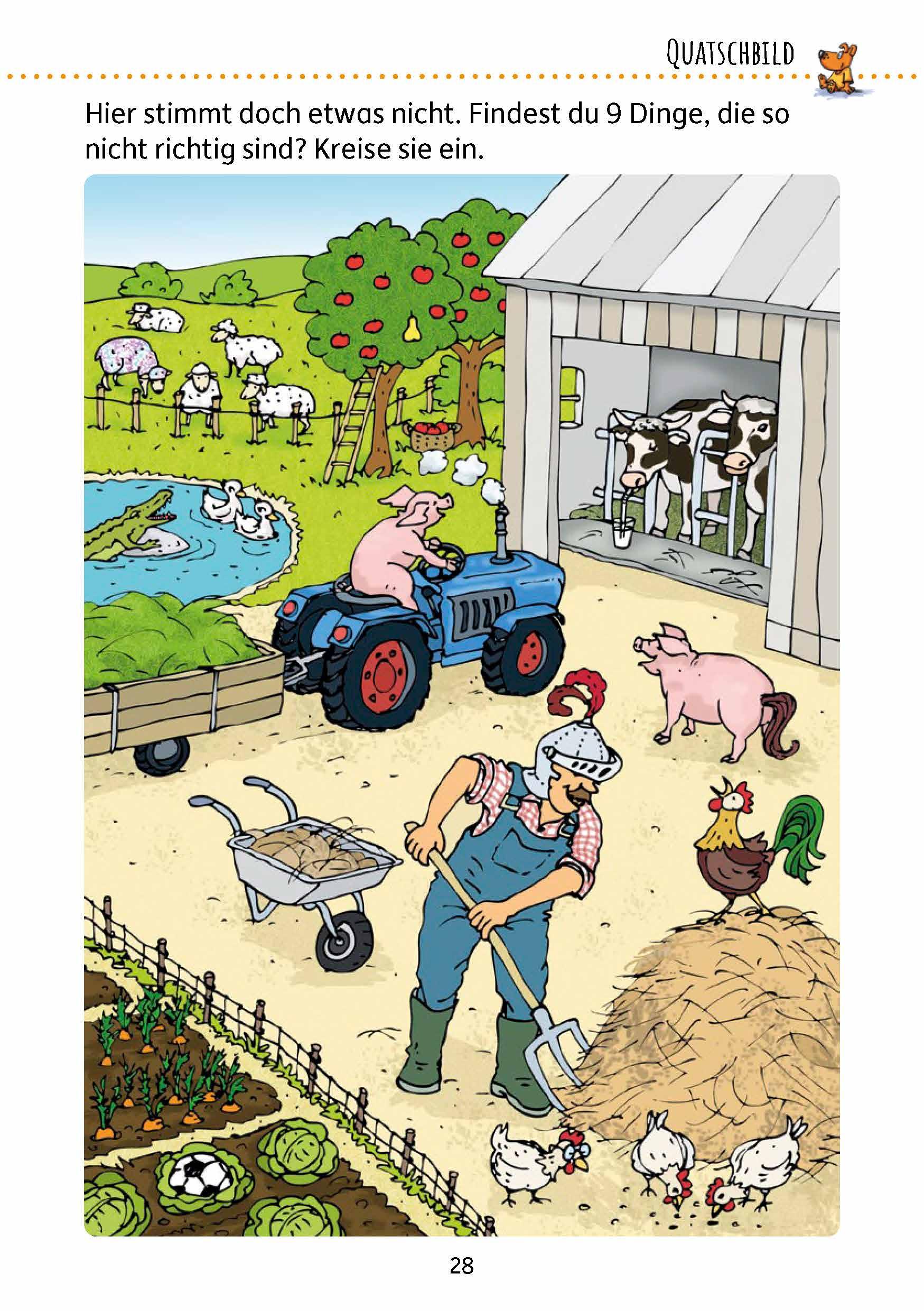 Beispielinhalt (Bild) Rätselblock ab 5 Jahre, Band 2, A5-Block