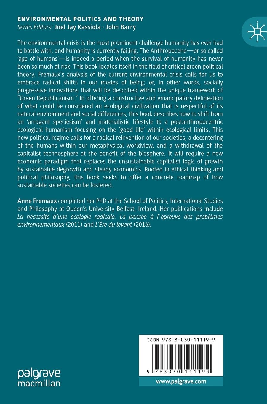 Rückseitencover After the Anthropocene