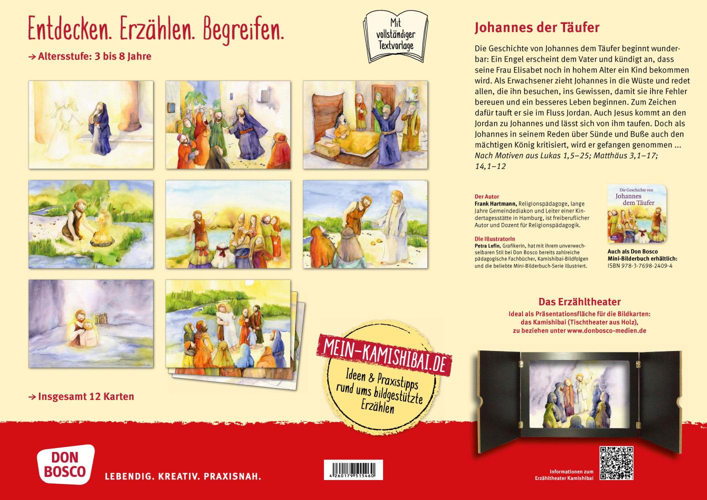 Beispielinhalt (Bild) Die Geschichte von Johannes dem Täufer. Kamishibai Bildkartenset.