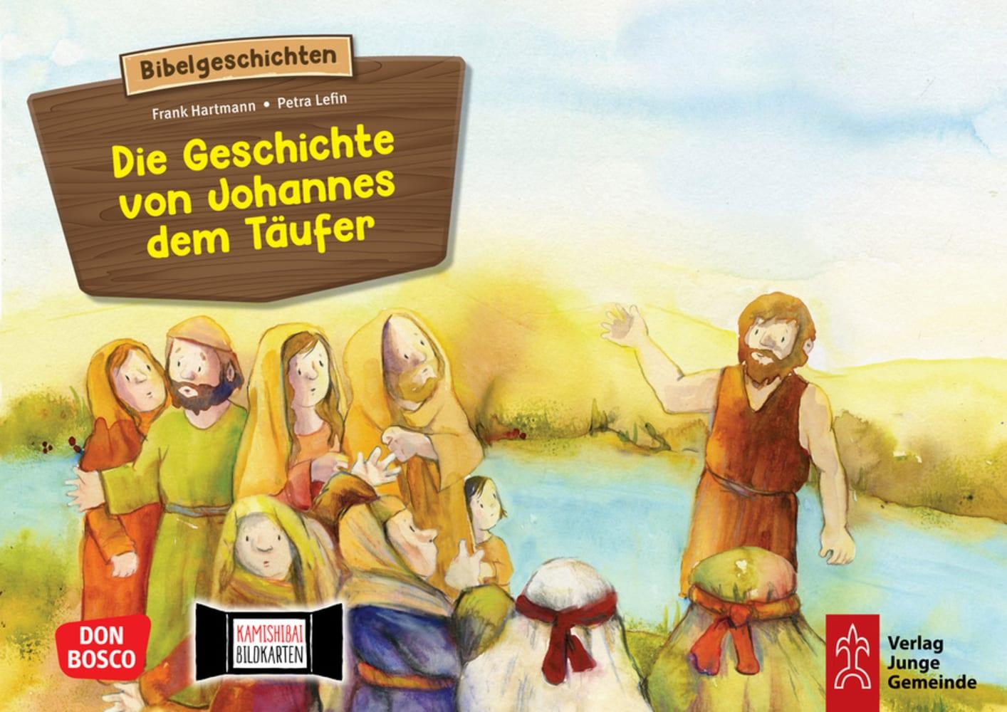 Vorderes Coverbild Die Geschichte von Johannes dem Täufer. Kamishibai Bildkartenset.