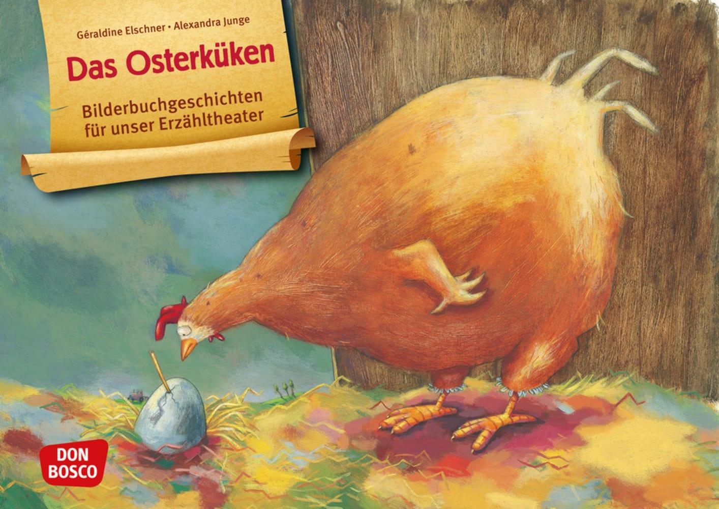 Vorderes Coverbild Das Osterküken. Kamishibai Bildkartenset.