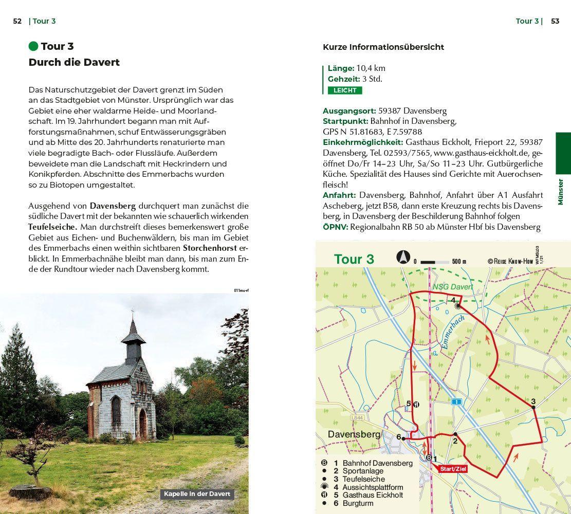 Beispielinhalt (Bild) Reise Know-How Wanderführer Münsterland : 30 Wanderungen