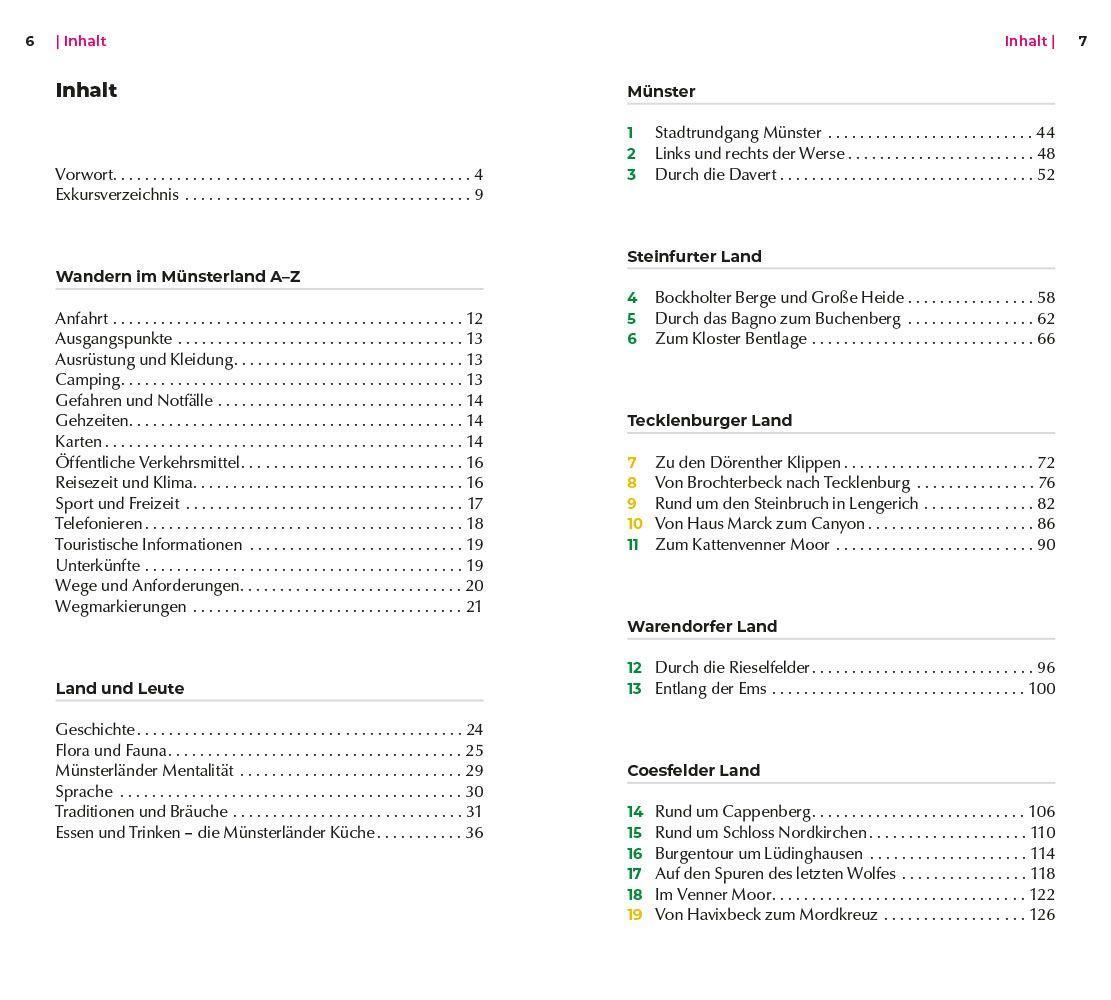 Beispielinhalt (Bild) Reise Know-How Wanderführer Münsterland : 30 Wanderungen