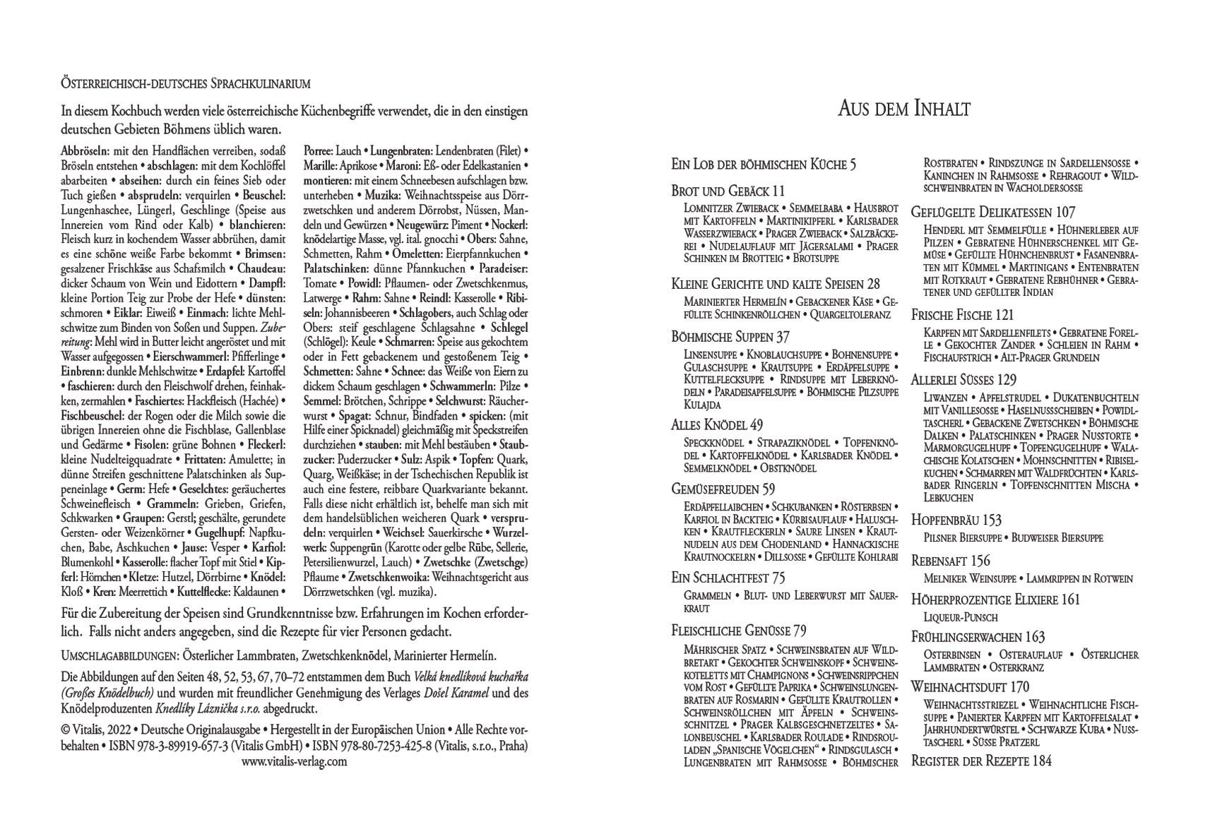 Beispielinhalt (Bild) Böhmische Küche