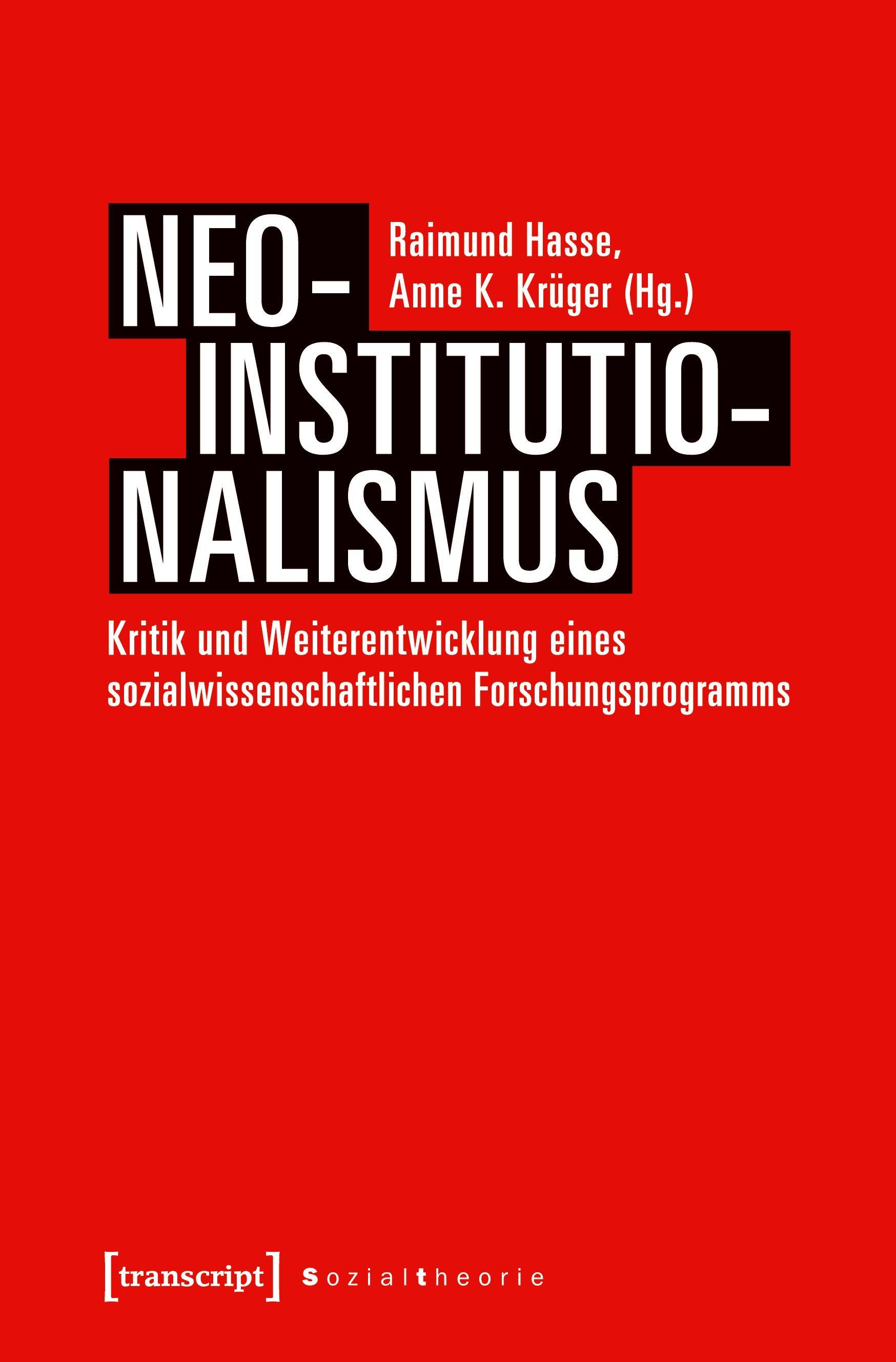 Vorderes Coverbild Neo-Institutionalismus
