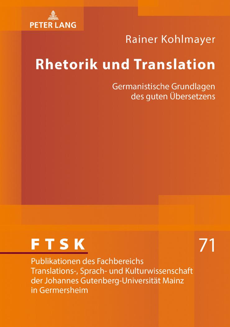 Vorderes Coverbild Rhetorik und Translation