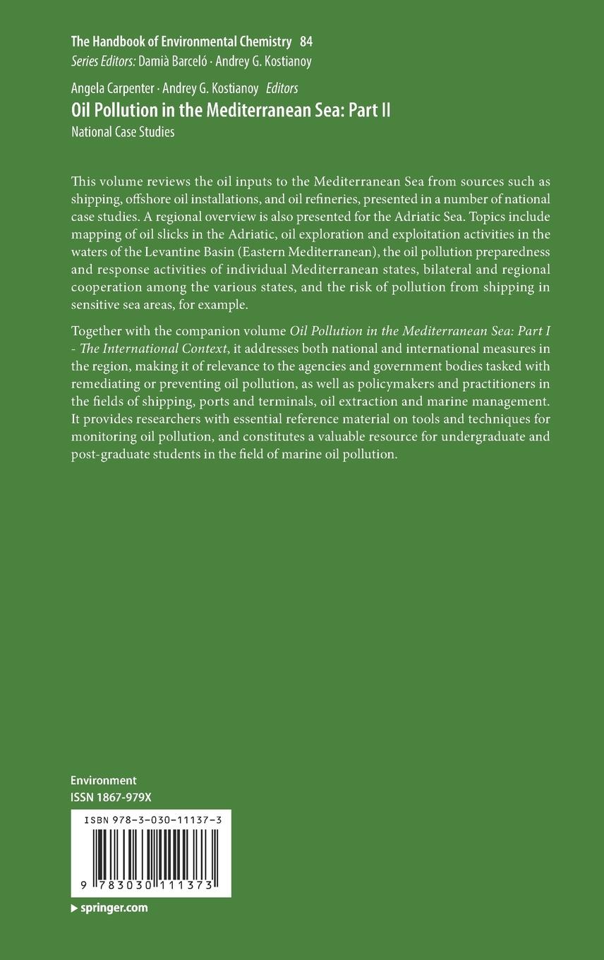 Rückseitencover Oil Pollution in the Mediterranean Sea: Part II