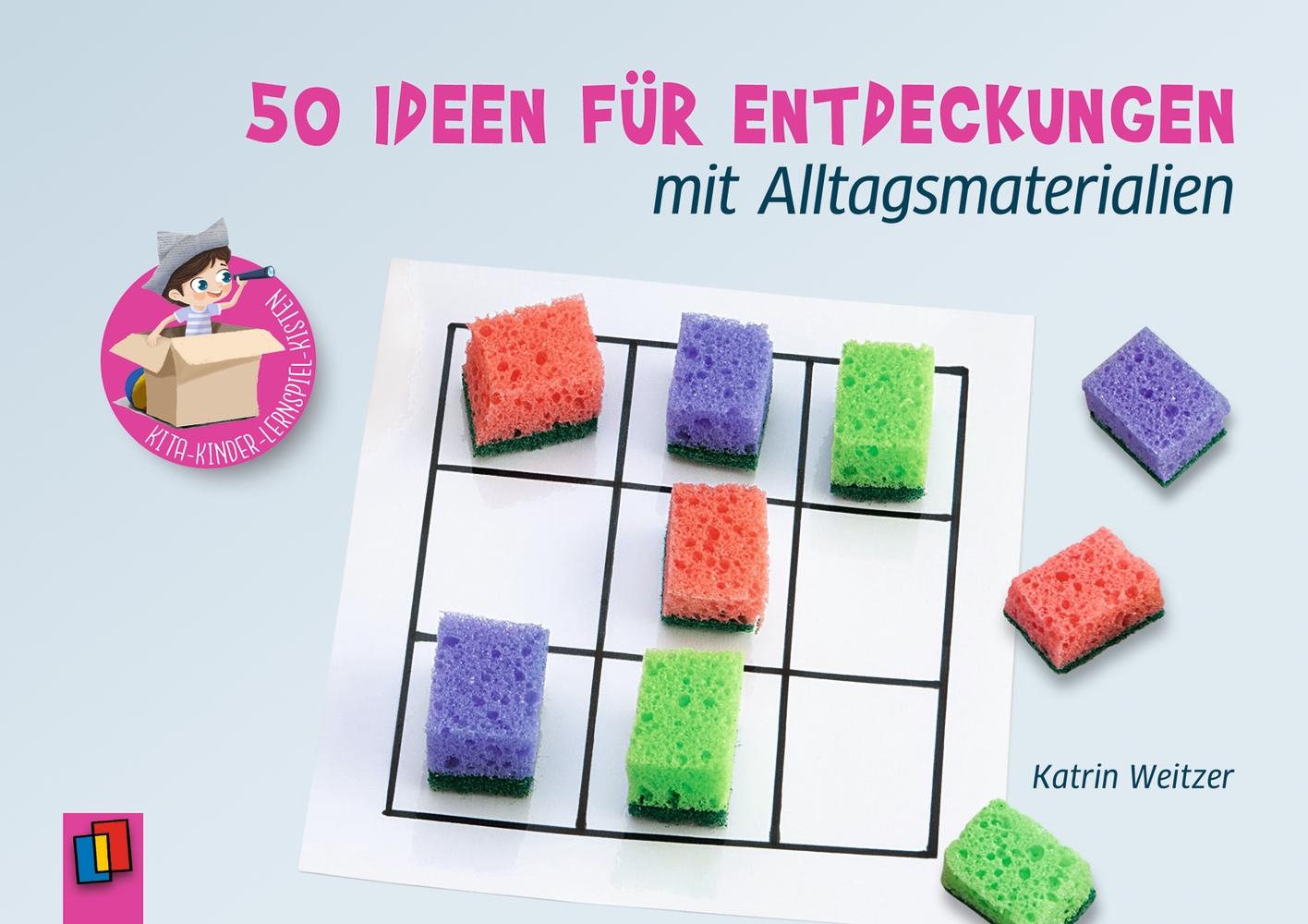 Vorderes Coverbild Kita-Kinder-Lernspiel-Kisten. 50 Ideen für Entdeckungen mit Alltagsmaterialien