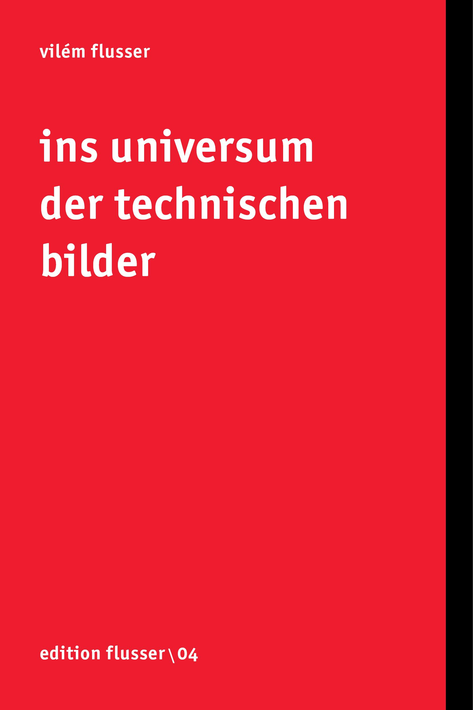 Vorderes Coverbild Ins Universum der technischen Bilder