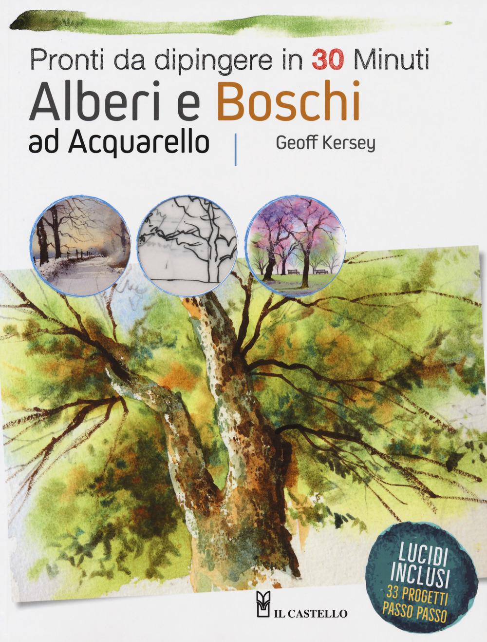 Vorderes Coverbild Alberi e boschi ad acquarello pronti da dipingere