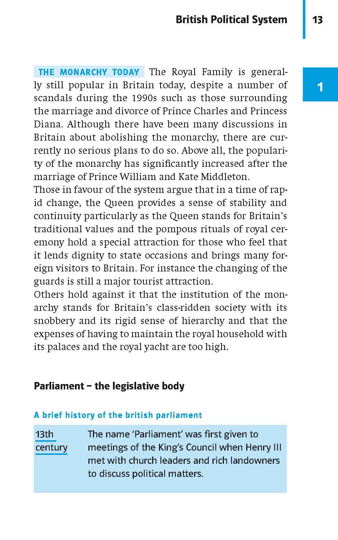 Beispielinhalt (Bild) Kompakt-Wissen Englisch Landeskunde