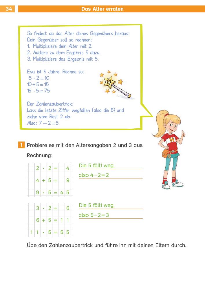 Beispielinhalt (Bild) Die Mathe-Helden Knobelaufgaben für Mathe-Helden 2. Klasse