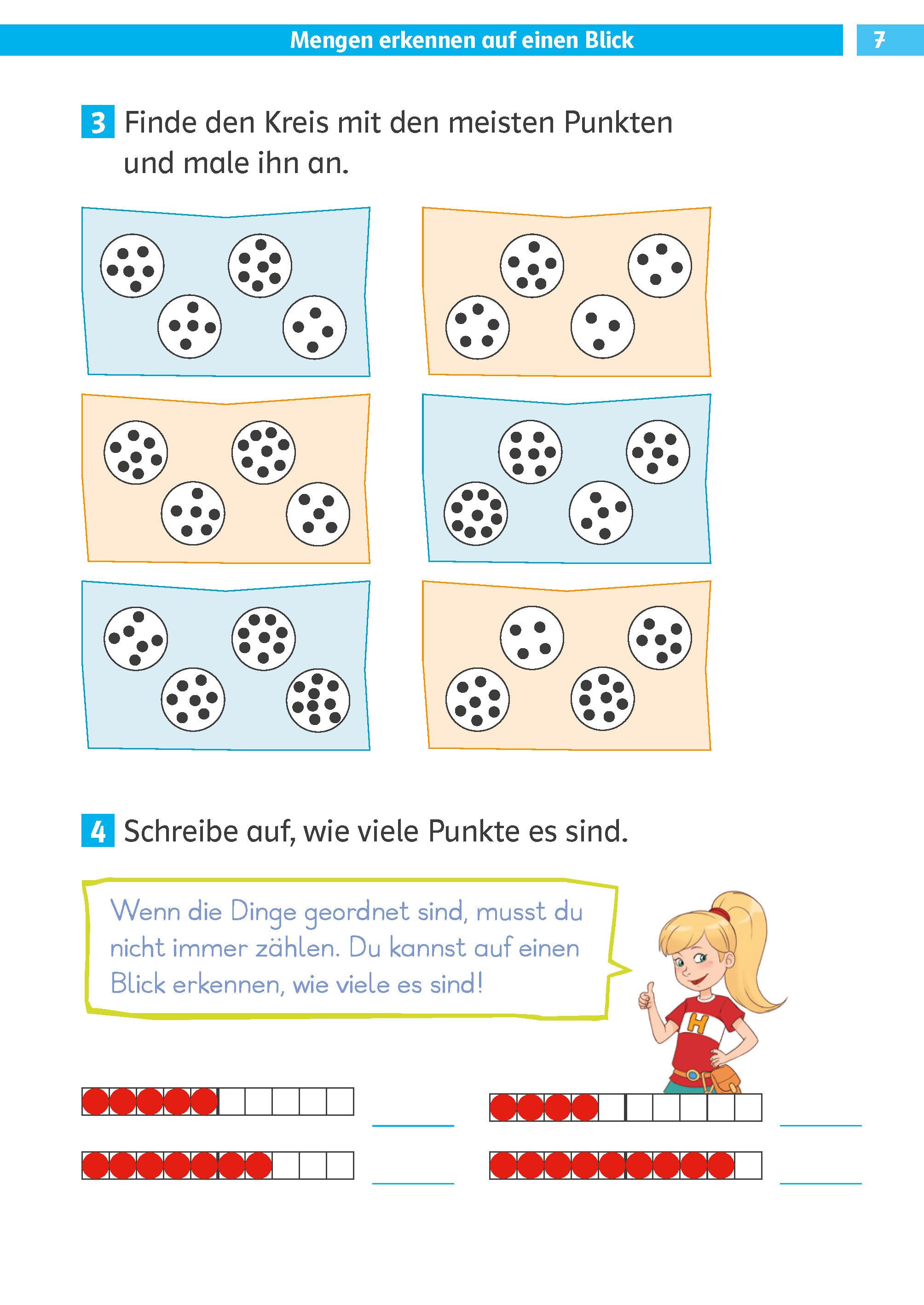 Beispielinhalt (Bild) Die Mathe-Helden Kopfrechnen 1. Klasse