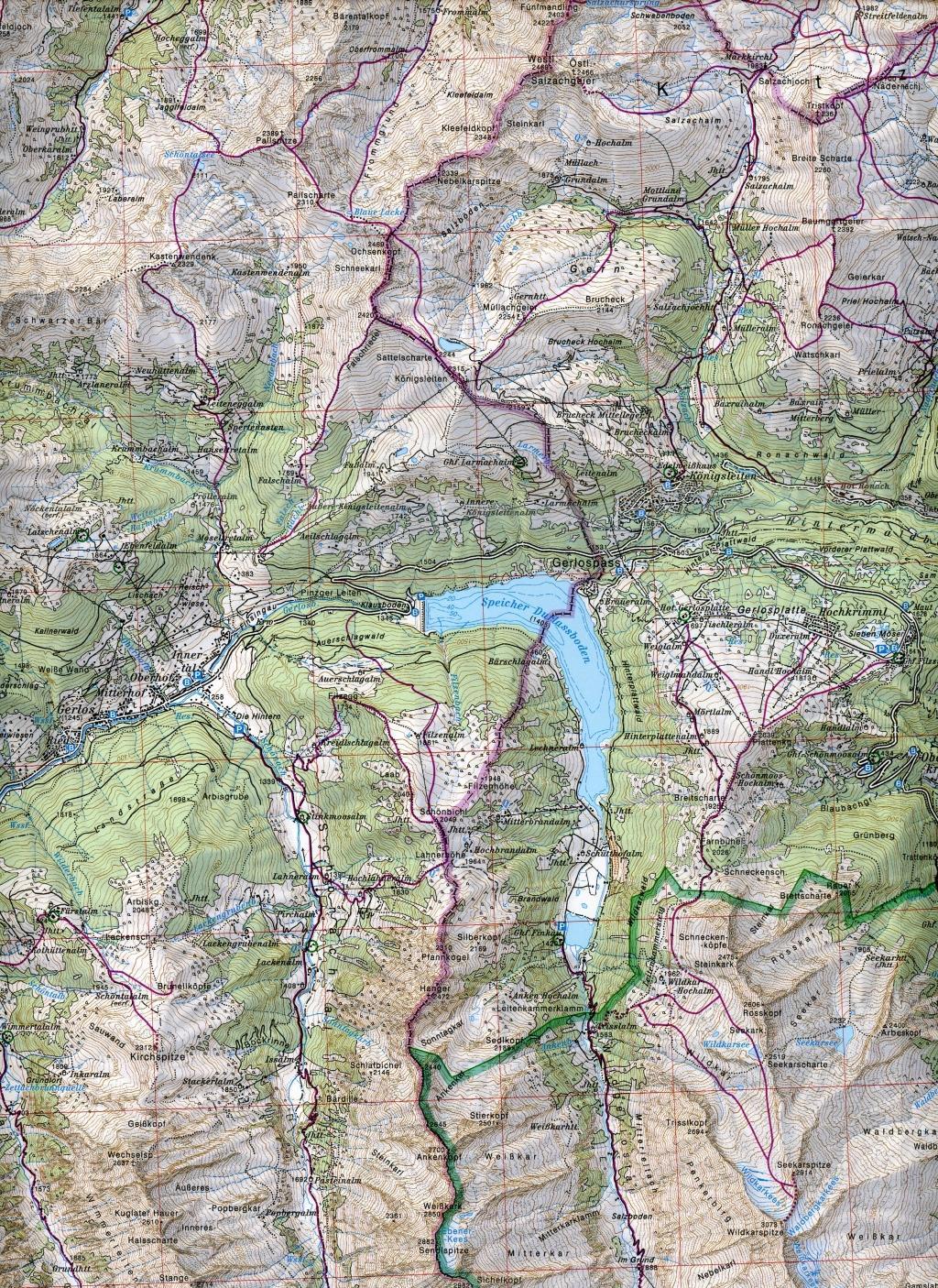 Beispielinhalt (Bild) Kitzbühler Alpen West Skiausgabe