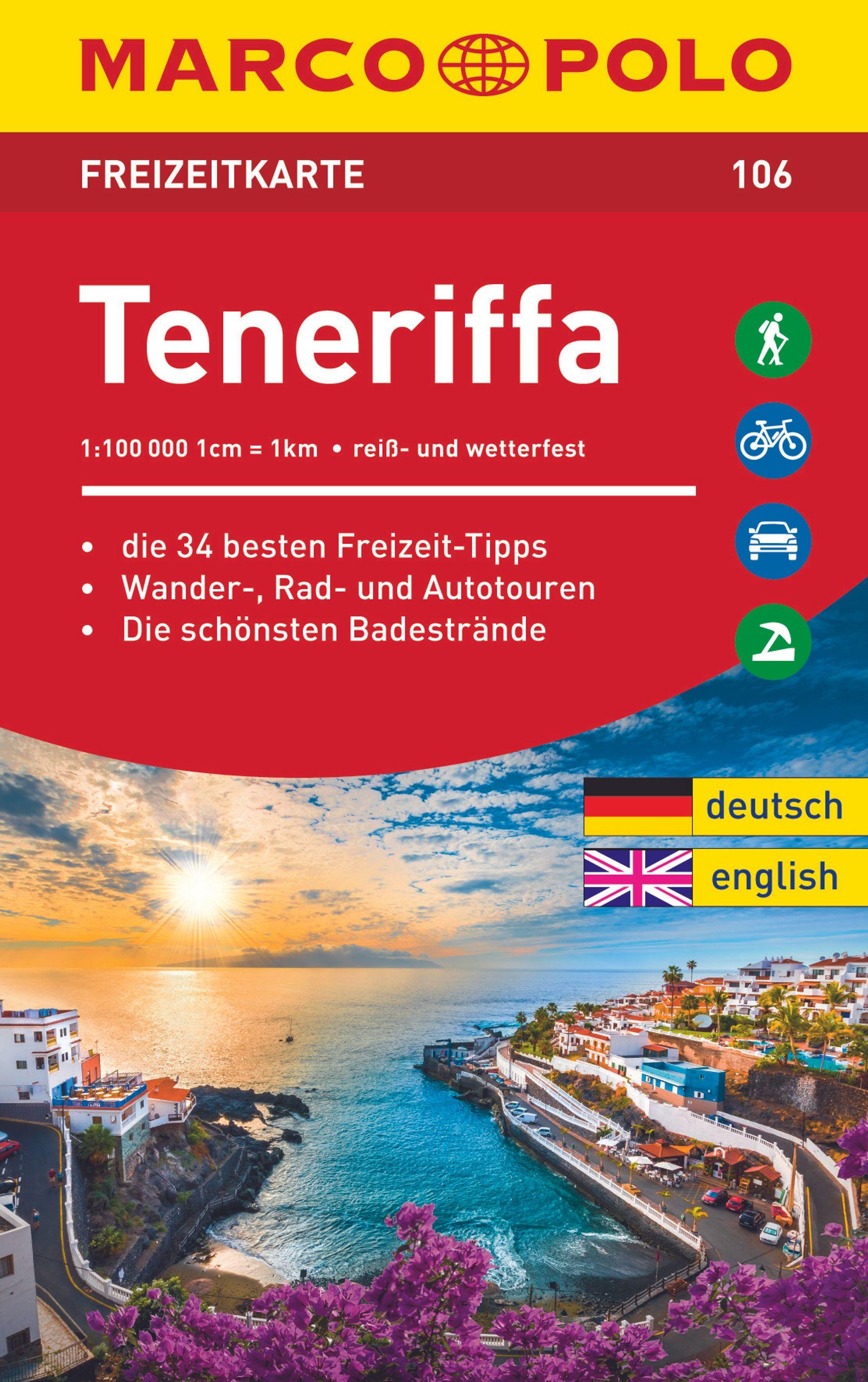 Vorderes Coverbild MARCO POLO Freizeitkarte Teneriffa 1:100 000