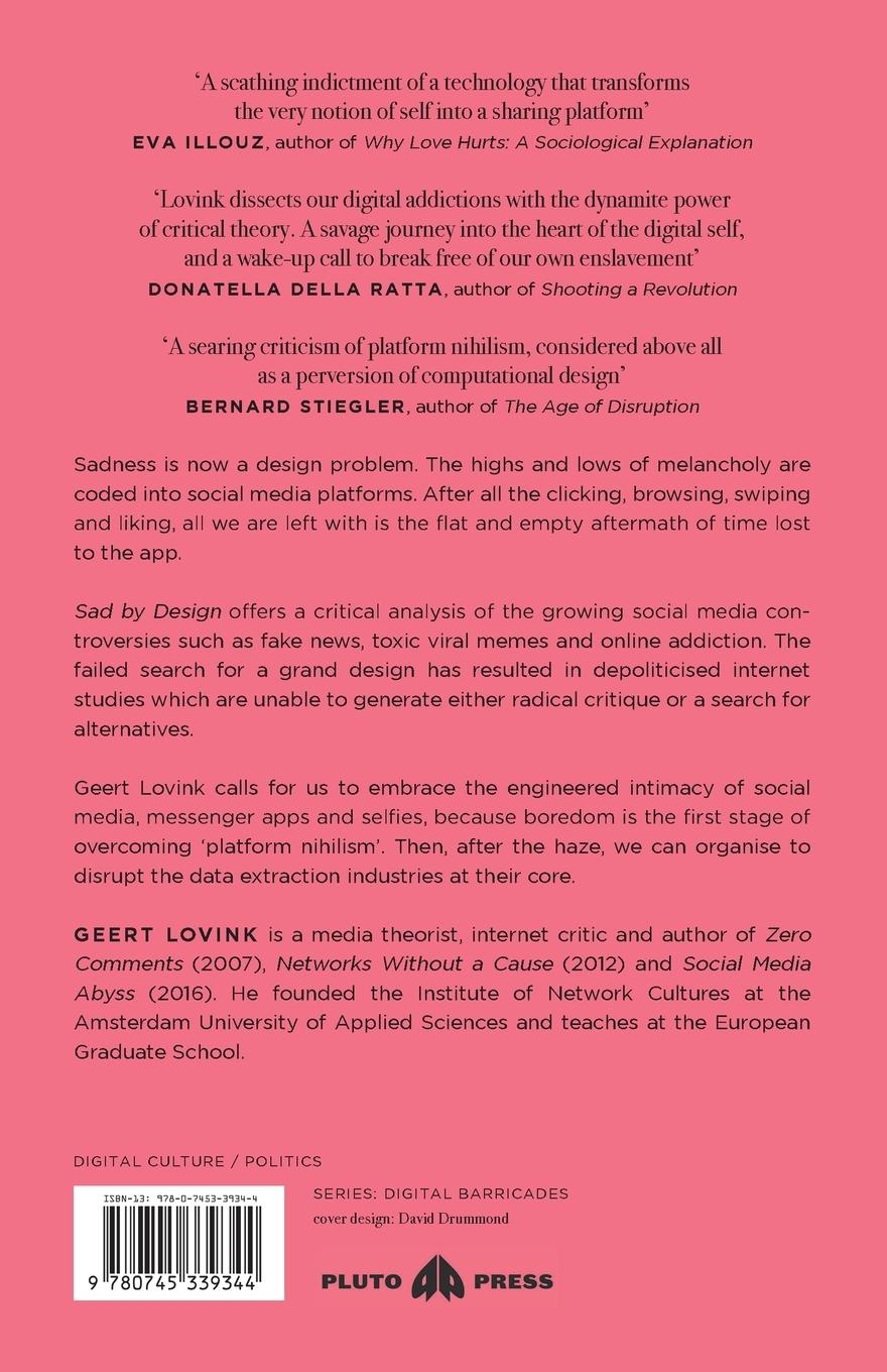 Rückseitencover Sad by Design