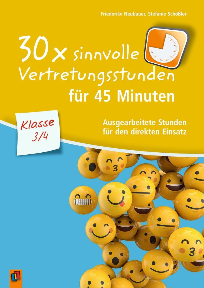Vorderes Coverbild 30 x sinnvolle Vertretungsstunden für 45 Minuten - Klasse 3/4