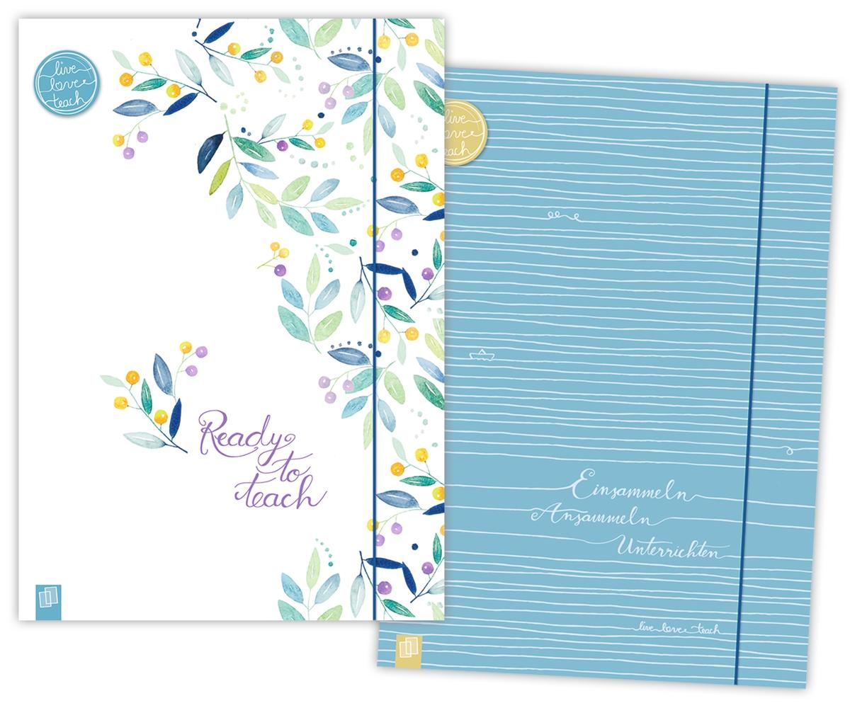 Vorderes Coverbild Meine 2 Sammelmappen A4+ - Edition Blumen & Linien