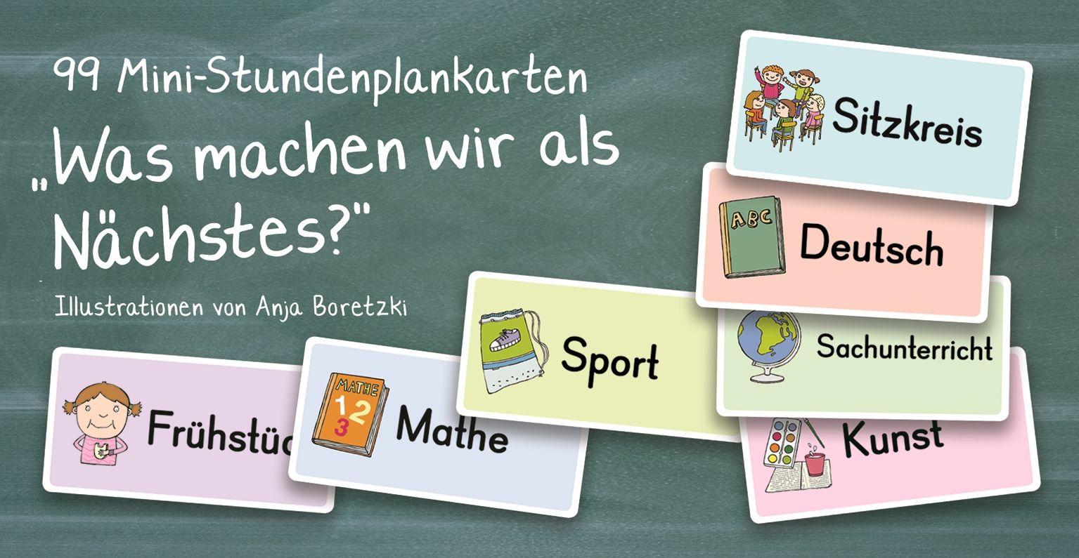 Vorderes Coverbild 99 Mini-Stundenplankarten - "Was machen wir als Nächstes?"