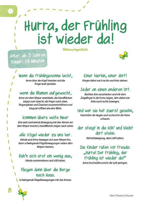 Beispielinhalt (Bild) Das Kita-Jahreszeitenbuch