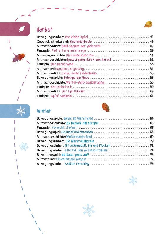 Beispielinhalt (Bild) Das Kita-Jahreszeitenbuch