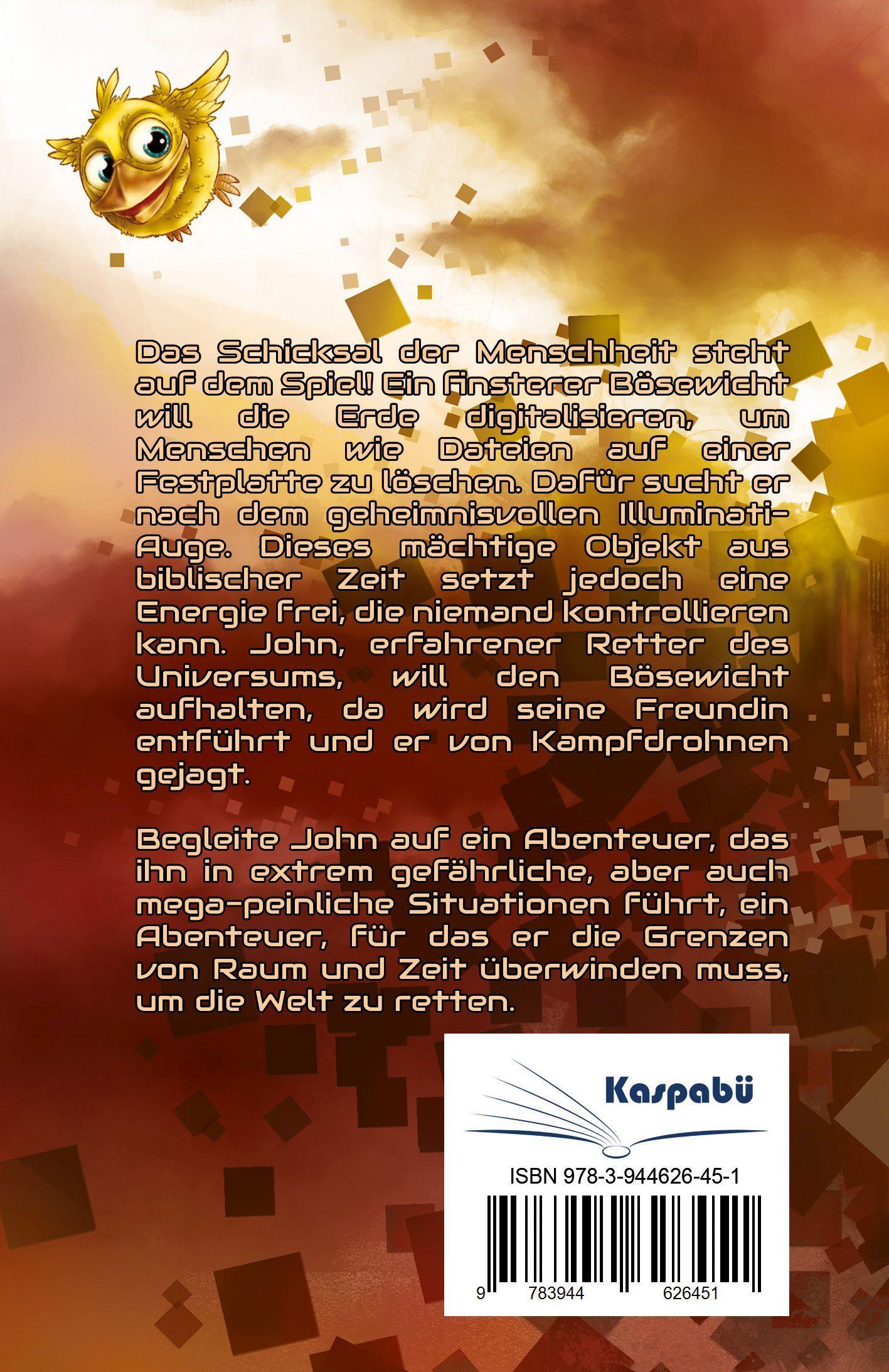 Beispielinhalt (Bild) Die Jagd nach dem geheimnisvollen Illuminati-Auge - Jugendbuch ab 12 Jahre